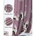 thumbnail image 3 of Cherry Blossoms Blackout Curtains for Bedroom Living Room Darkening Curtains 63 Inches Long White Crane Harmony Pink Window Curtain 2 Panels Set Insulated Window Treatment Grommet Drapes 42"x63", 3 of 9
