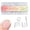 Short Square, variant on 600Pcs New No-file Invisible Nail Tips, Ultra Short European Style Clear & Semi Matte False Nails, Non-grind Full Cover Artificial Nail Tips for DIY Manicure