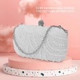 thumbnail image 5 of Fashion Clutch Bag Beaded Party Bridal Wedding Purse, 5 of 5