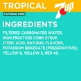 thumbnail image 3 of 7UP Tropical Caffeine Free Lemon Lime Mango Peach Soda Pop, 12 fl oz, 12 Pack Cans, 3 of 9