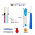 thumbnail image 2 of Assorted Punch Needle Kit, DIY Embroidery Threads Craft Knitting Cloth Accessory Set 3, 2 of 9