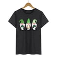 thumbnail image 4 of St. Patricks Day Shirt for Womens Cute Gnomes T-Shirt Shamrock Printed Shirts Short Sleeve Graphic Tees Tops, 4 of 5