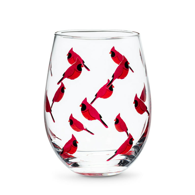 Assorted Gamebirds Stemless Wine Glasses