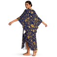 thumbnail image 3 of DISNIMO Floral Printed Kaftan Dresses for Women Plus Size Swimsuit Cover Up Batwing Sleeve Caftan Dress Long Bathing Suit Coverups for Summer Beach Vacation, 3 of 7