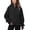 Black, variant on Arshiner Girls Zip Up Hoodies Black Teen Hooded Sweatshirts Fleece Track Jackets Kids Fall Winter Clothes Size 10-12 Black 150