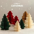 thumbnail image 1 of Honeycomb Paper Christmas Tree 3D Foldable Accordion Xmas Tree Winter Tabletop Centerpiece for Holiday Dinner Table Indoor Home Decor, 1 of 7