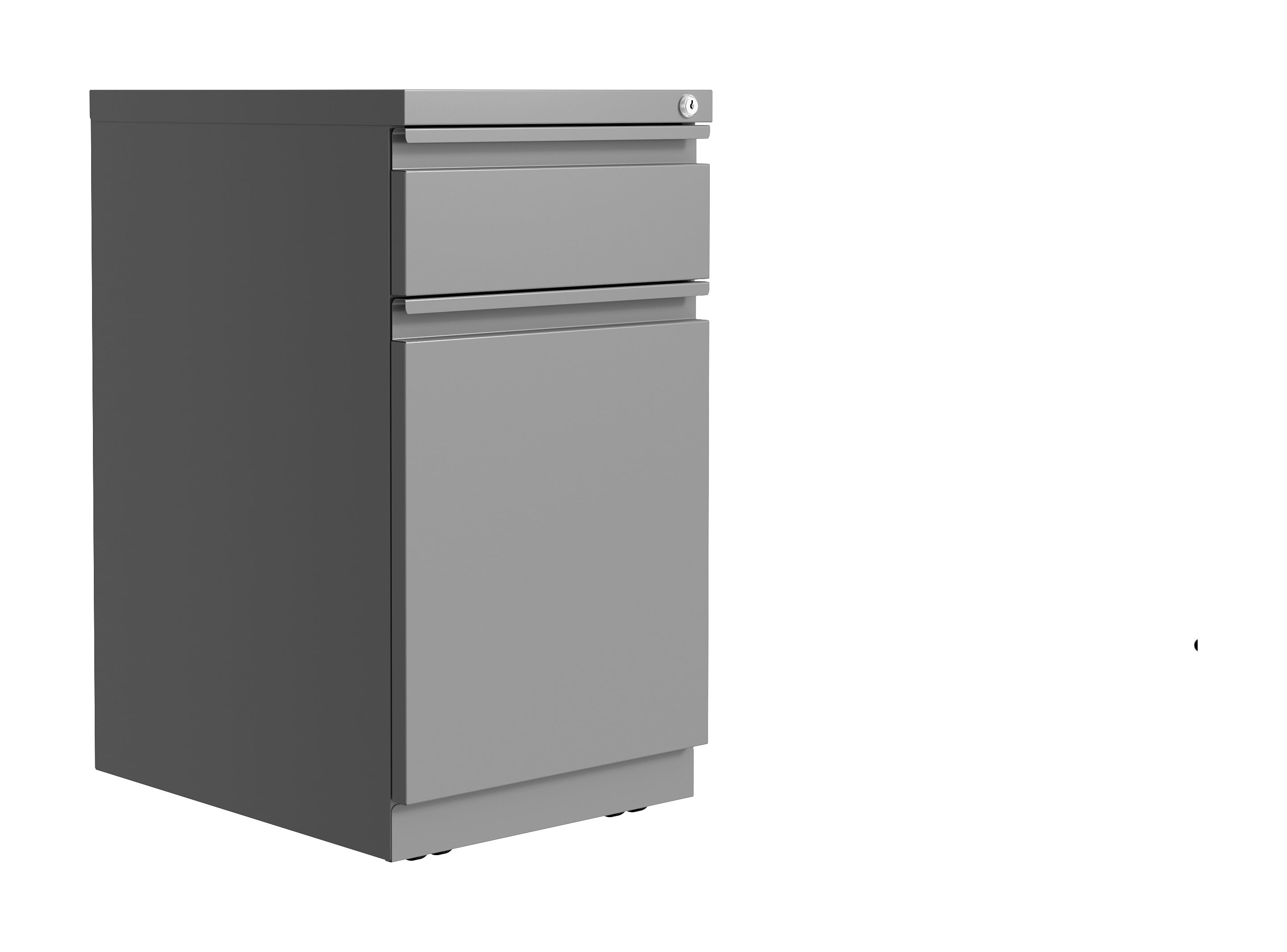 Hirsh 20" Deep Mobile Pedestal File 2 Drawer with XL Backpack Drawer, Letter Width