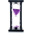 thumbnail image 2 of Hourglass Sand Timer, 60 Minute Wooden Sand Clock purple, 2 of 4