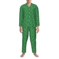 thumbnail image 3 of Sikiie Tennis Rockets And Balls Mens Pajama Set, Soft Warm Long Sleeve Sleepwear, Cozy Button-Down Pjs for Men-XX-Large, 3 of 7