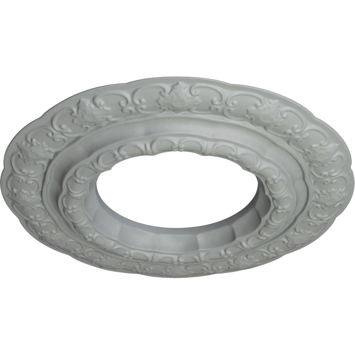 Ekena Millwork 15 3/8"OD x 7"ID x 1"P Lisbon Ceiling Medallion (Fits Canopies up to 7")