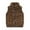 W-Brown, variant on WOYY Toddler Girls Vest Fuzzy Warm Sleeveless Jacket Full Zip Cardigan Outerwear