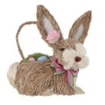 thumbnail image 1 of Muebles de Conejito Tejido Bbanquetan Paja de Pascua Artesanía de Adorno Animal de Conejo Tamaño 21,00X18,00X9,00 cm, 1 of 9
