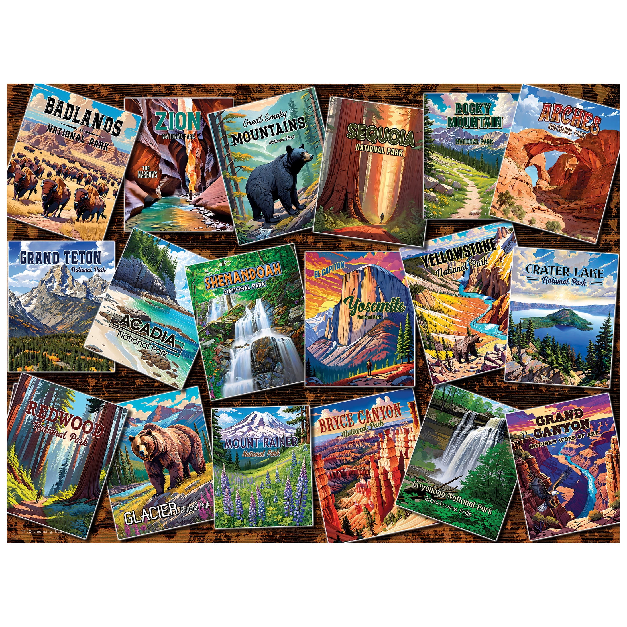 Kodak 1000 Piece Adult Jigsaw Puzzle 4 Pack, 4000 Total Pieces