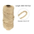 thumbnail image 2 of Uxcell Jute Twine 4mm, 164 Feet Long Brown Twine Rope for DIY Subjects, 2 of 5
