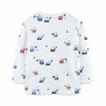 thumbnail image 5 of Odeerbi Toddler Boys Girls Long Sleeve T-Shirts Fall Winter Cartoon Printed Cotton Base Tops Fashionable Children's Round Neck Top White, 5 of 6