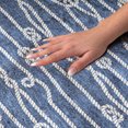 thumbnail image 3 of Addison Rugs Dream Shag Premium Machine Washable Transitional Rope Navy Rectangle Rug, 8' x 10', 3 of 8