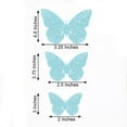 thumbnail image 2 of Balsa Circle 12 Turquoise 4.6" 3D Butterfly Wall Decals DIY Crafts Removable Stickers, 2 of 8