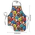 thumbnail image 2 of Pofeuu American Football Print Aprons with Pockets, Cute Aprons for Kitchen, Cooking, Server, Barber, Chef Apron, 2 of 7