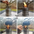 thumbnail image 5 of Mastiff Gears Poêle en Acier Inoxydable pour camping, Barbecue, Randonnée, Pêche, 5 of 5