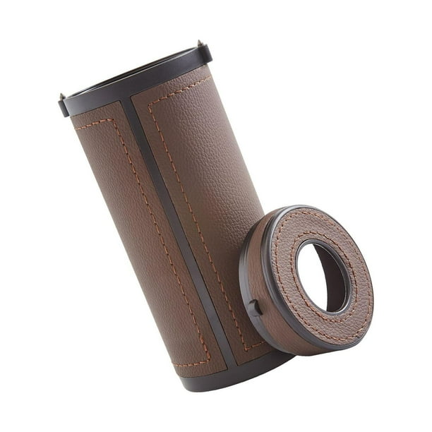 Bearachild Universal Cylinder Box Tube Accessories Interior Auto Almacenamiento y organización del hogar Marrón Diámetro 6.7 cm.