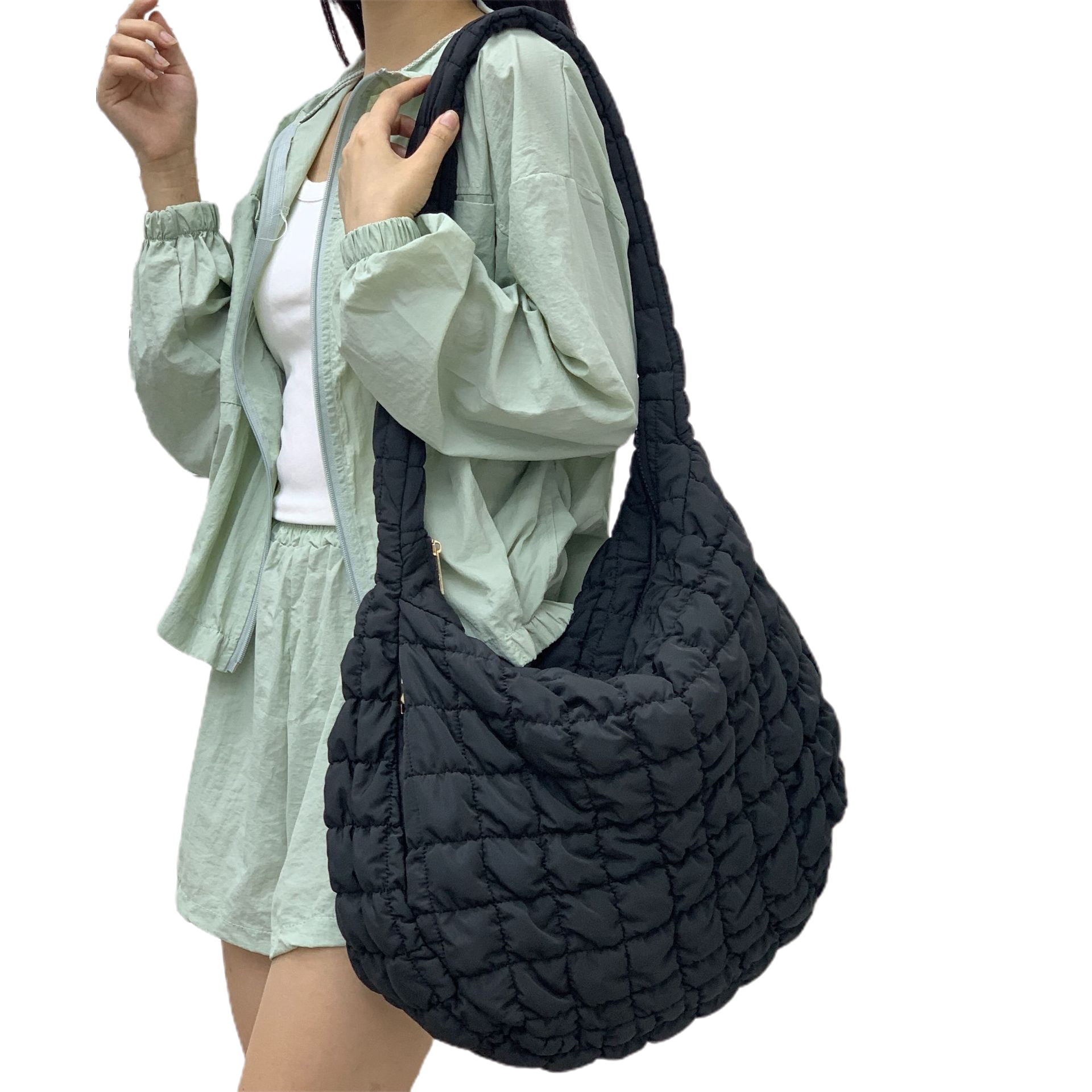 COS Oversized Diamond-quilted Bag in Black | Lyst