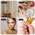 thumbnail image 6 of Uxcell 200Pcs Gold Leaf Sheets 5.5" x 5.5" Foil Sheets for Crafts Dark Golden, 6 of 6