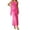 Hot Pink, variant on Women's Satin One Shoulder Maxi Dress - Summer Silk Formal Elegant Backless Ruffle Sleeveless Wedding Guest Gown(Black/L)