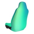 thumbnail image 2 of Wukai blue green colors Full Set Car Seat Covers with Soft Padding Universal Auto Front Seats Protector and Cushion Mat, 2 of 5