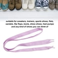thumbnail image 4 of Cordones de cinta 5 pares de seda color puro 08 pulgadas de ancho elegante Anggrek Otros, 4 of 8