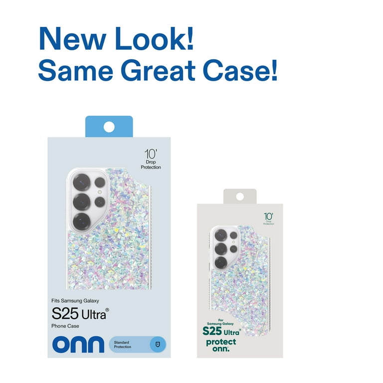 Onn+ Phone Case for Samsung Galaxy S25 Ultra Iridescent Glitter