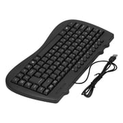 Ergonomic Arabic USB Keyboard, 87 Keys KB-301B, Durable Plastic Design, Computer Accessories for Optimal Comfort