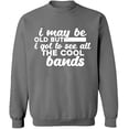thumbnail image 2 of OXI Crewneck Sweatshirt - The Cool Bands, Basic Casual Sweatshirts for Men's and Women Fleece Sweatshirt Long Sleeve - Graphite Heather 2X-Large, 2 of 2