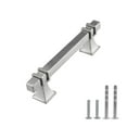 thumbnail image 2 of Modket M1613 Modern Euro Bar Cabinet Handle 304 Stainless Steel — 6" Overall Length, 3-3/4" (96mm) Hole Centers, Brushed Nickel— 20-Packs, 2 of 6