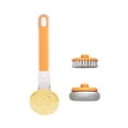 thumbnail image 2 of Fiudx Cepillo para Ollas con Mango Largo, Diseño Ergonómico, Tres Cabezales Reemplazables, Cerdas Antirayaduras, Ideal para Estufas, Ollas y Fregaderos, Herramienta de Limpieza Versátil, Tamaño 23,3, 2 of 3