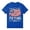 Blue, variant on 250 Anniversary USA Crewneck Shirt for Boys Short Sleeve Pullover America Patriotic Tee
