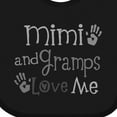 thumbnail image 4 of Inktastic Mimi and Gramps Love Me Boys or Girls Baby Bib, 4 of 4