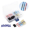 thumbnail image 3 of Fufafayo 3Pcs Solder Heat Shrinkable Middle Connection Terminal Combination, Waterproof Insulated Crimp Connector, Electrical Wire Splice Kit for Automotive Marine Wiring, 100pcs 120pcs 150pcs, 3 of 9