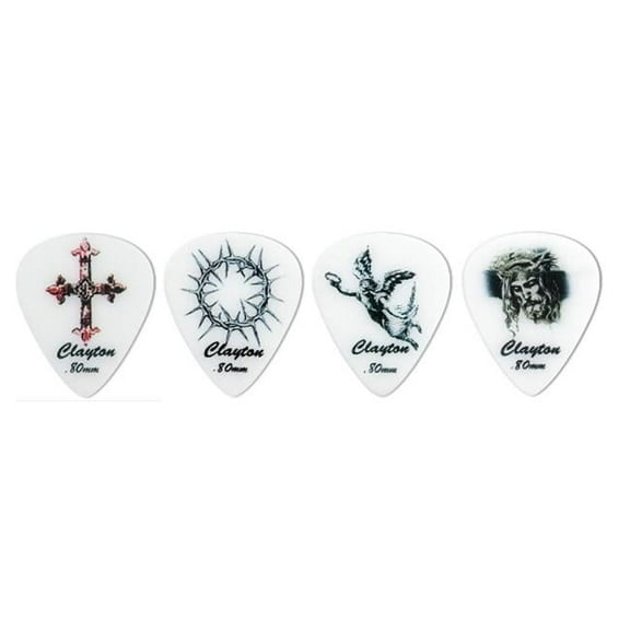 Clayton CS100-12 Christian Standard Guitar Picks- 1 mm - 12 Pieces