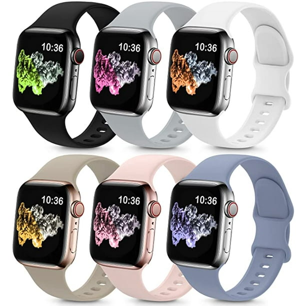 6 Pack Bands Compatible with Apple Watch Band 38mm 40mm 41mm