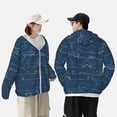 thumbnail image 4 of Balery Shark Sudadera ligera de manga larga con capucha y protección solar UPF 50+ para hombre y mujer, ideal para pesca y running-Small, 4 of 7