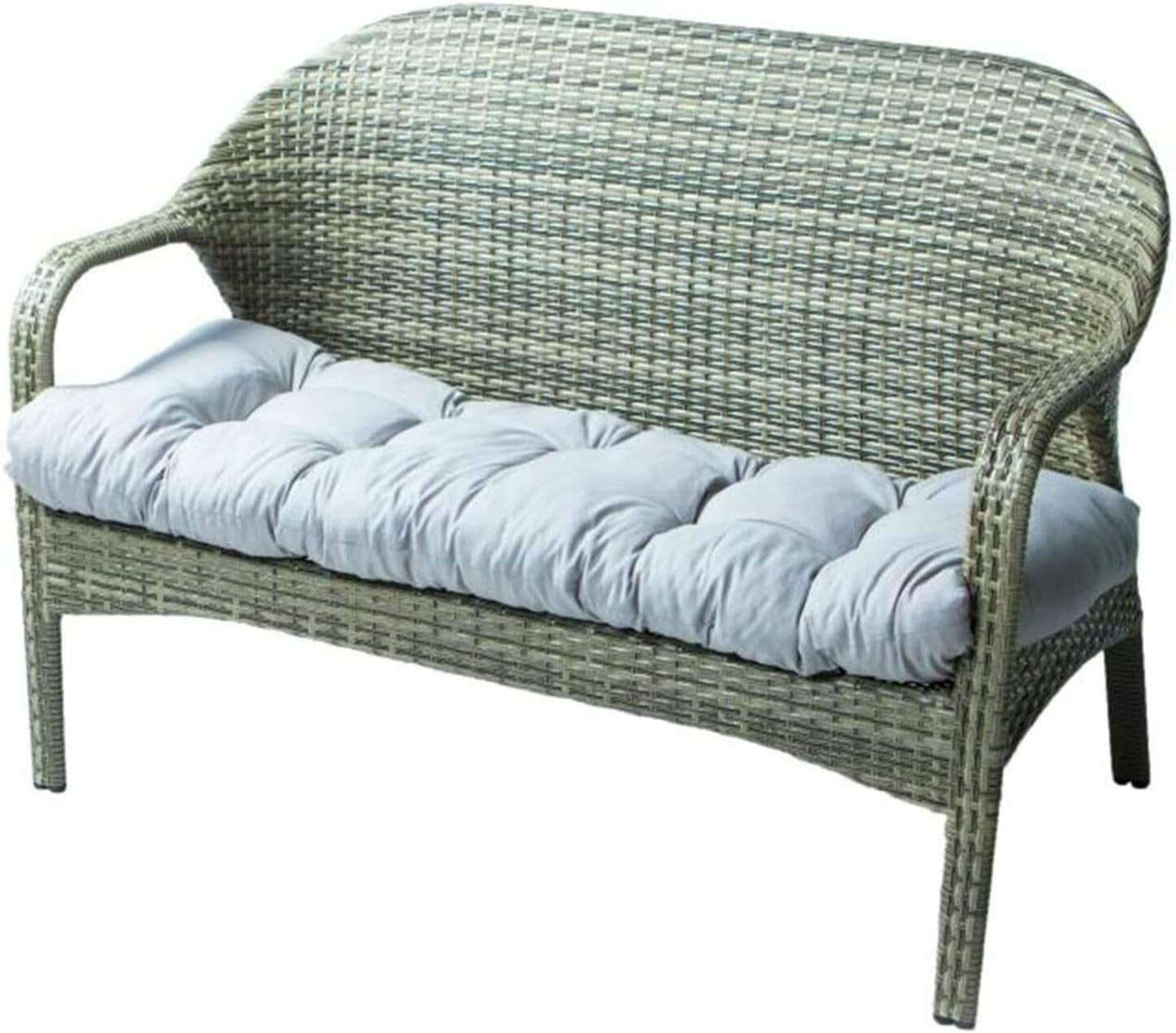 JONJUMP Gray 120 * 50Cm Bench Cushion Swing for Lounger Garden Furniture Patio Indoor Outdoor Chair Cotton Wicker Seat Cushions
