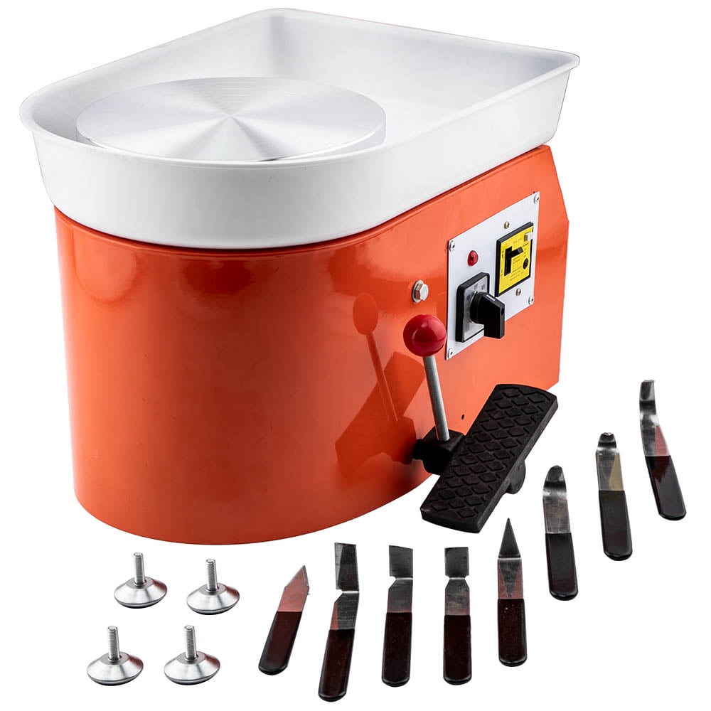 280W 25CM Electric Pottery Wheel Ceramic Machine Work Clay Art Craft DIY 110V