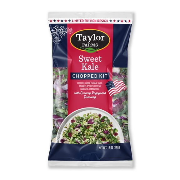 Taylor Farms Sweet Kale Chopped Salad Kit, 12 oz Bag, Fresh