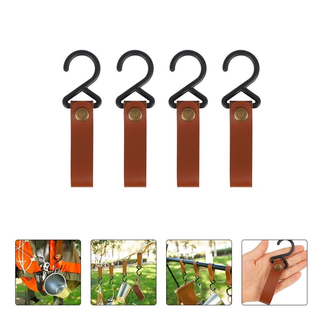 FUEENIRVA 1Set Camping Hook Coffee Nylon Portable Lightweight Outdoor Tableware Hanging Buckle