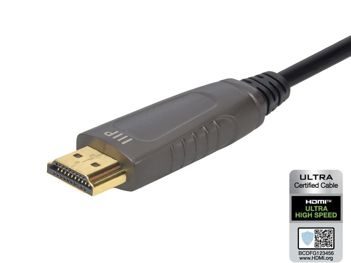 Monoprice SlimRun AV 8K Certified Ultra High Speed Active HDMI Cable - 10 Meters (32ft) CMP Plenum rated, HDMI 2.1, AOC, Perfect Choice For PS5, PS5 Digital Edition, Switch, Xbox X, and Xbox Series S