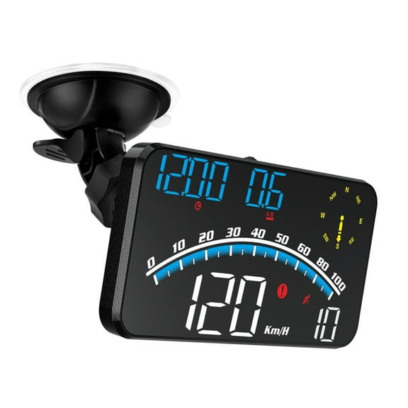 Majesun 5.5" Digital Speedometer with GPS Car HUD Display and Overspeed Alarm
