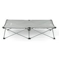 thumbnail image 2 of Regalo Extra Long My Cot Portable Toddler Bed, Folding Travel Cot for Kids, Gray, 2 of 11