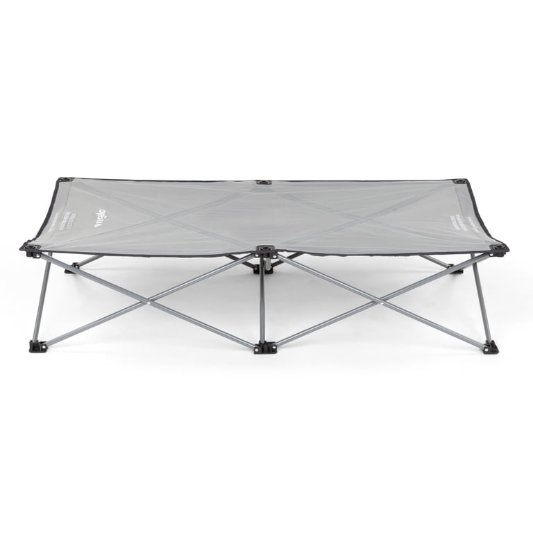 Regalo Extra Long My Cot Portable Toddler Bed, Gray photo 2