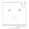 thumbnail image 5 of Livex Lighting - Bainbridge - 1 Light ADA Wall Sconce In Mid-Century Modern, 5 of 14