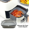thumbnail image 4 of Doublure en Silicone pour Friteuse à Air Chaud Carrée - Panier en Silicone Réutilisable pour Friteuse à Air - Facile à Nettoyer, 4 of 5
